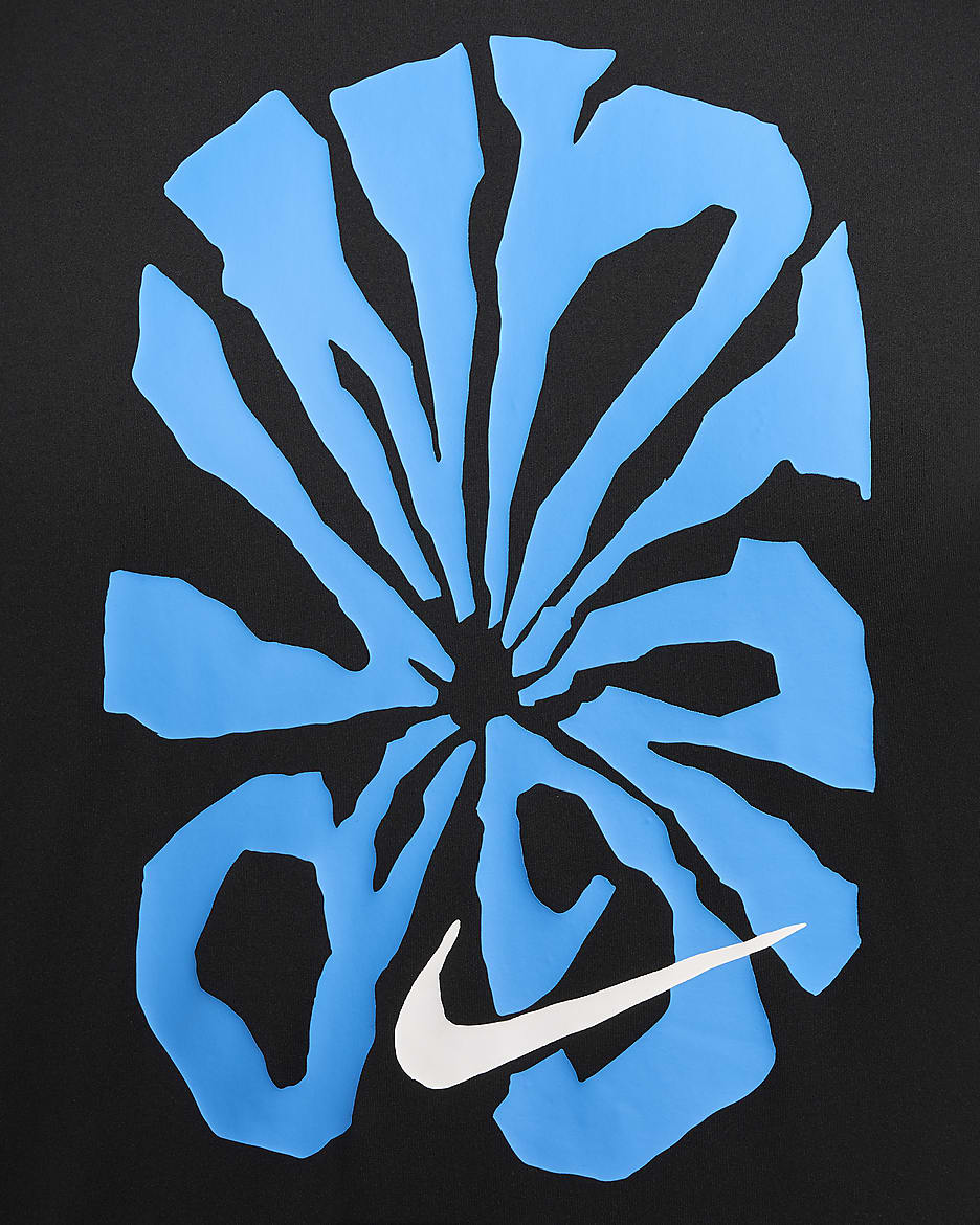 Męska bluza do biegania z zamkiem 1/4 Dri-FIT Nike Element Run Energy - Czerń/Light Photo Blue