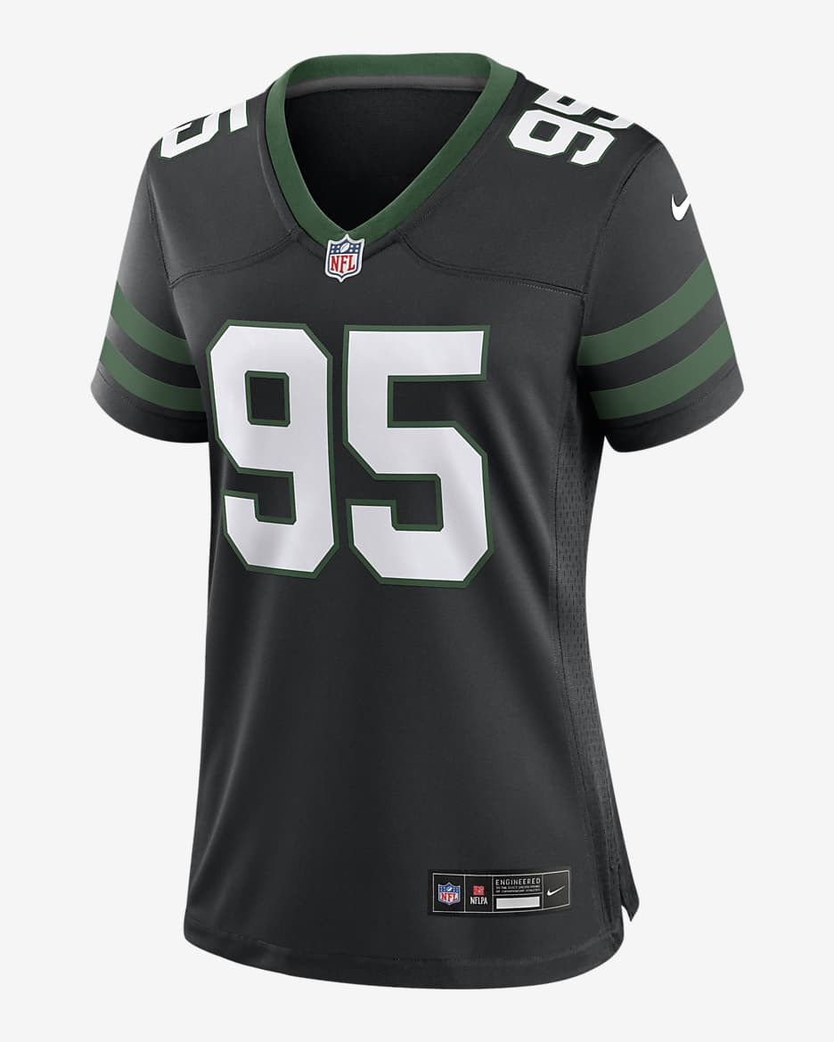 Quinnen Williams New York Jets Women's Nike NFL Game Football Jersey - Black