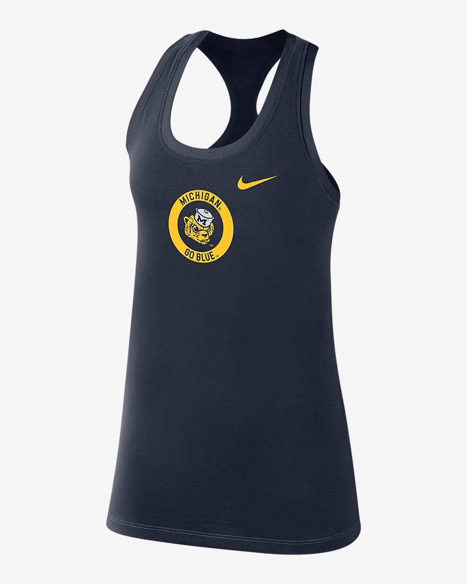 Michigan Women's Nike College Tank - College Navy