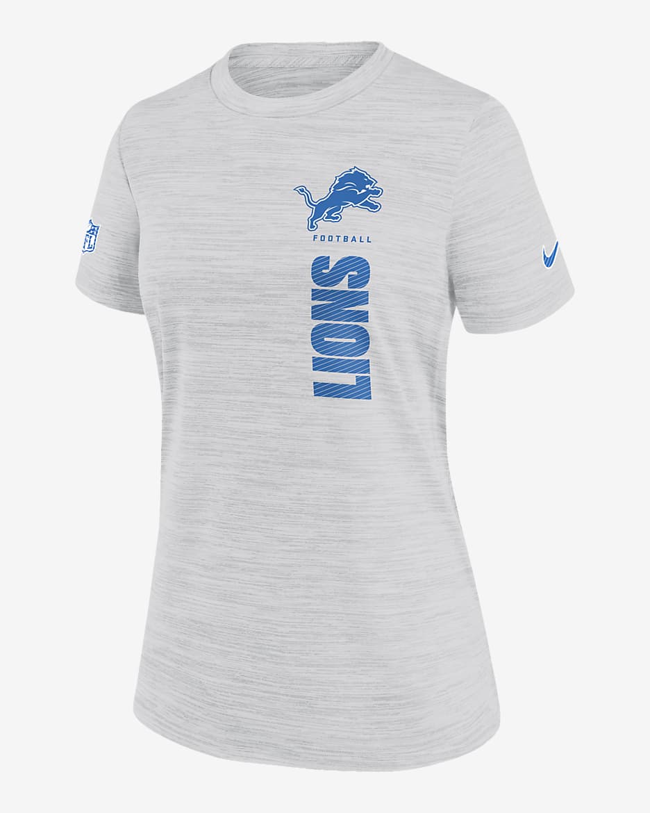 Detroit Lions Velocity Women's Nike Dri-FIT NFL T-Shirt - White
