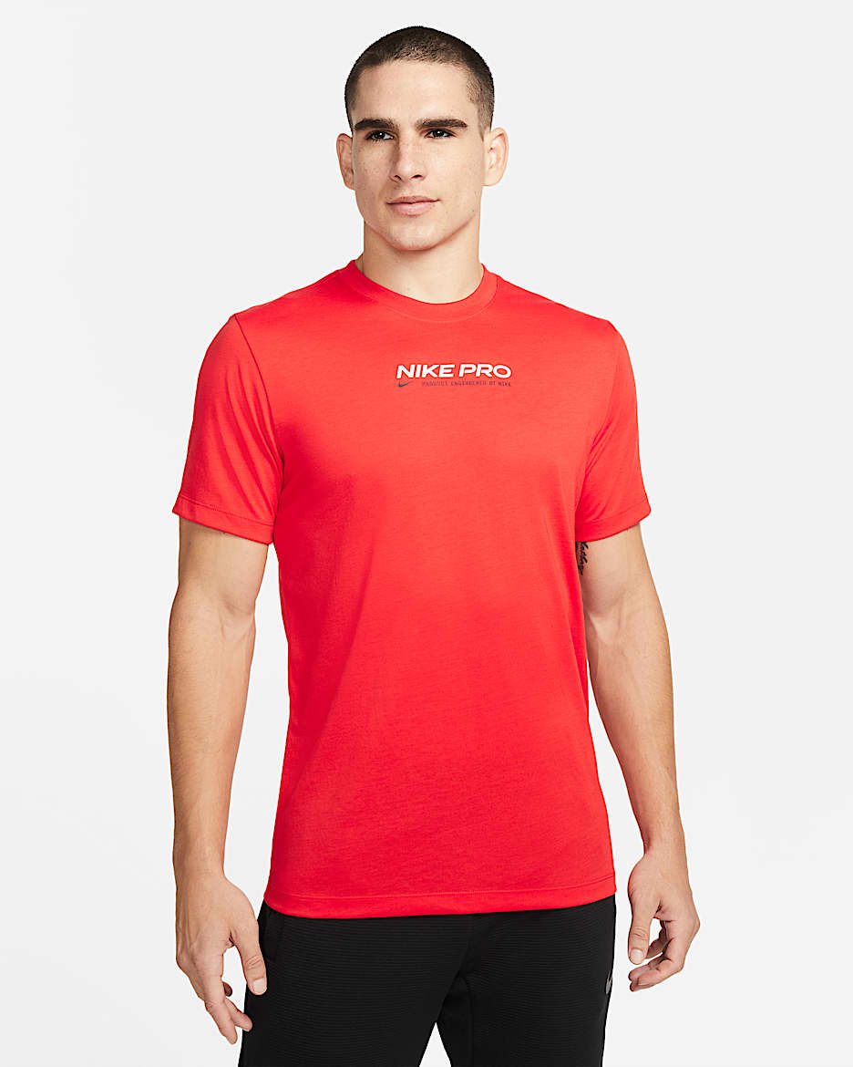 Playera de entrenamiento para hombre Nike Pro Dri-FIT - Rojo habanero