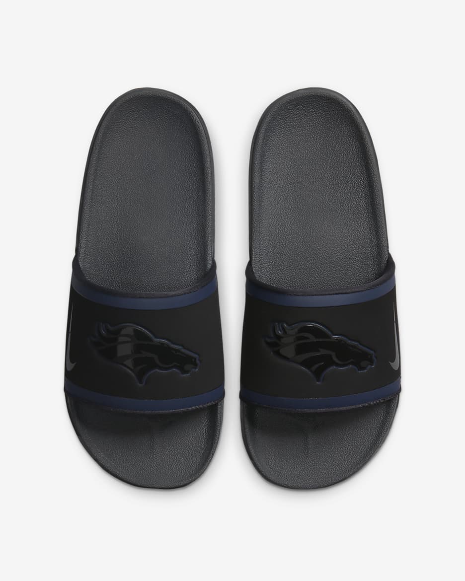 Nike Offcourt (NFL Denver Broncos) Slide - Black/Brilliant Orange/College Navy/Anthracite