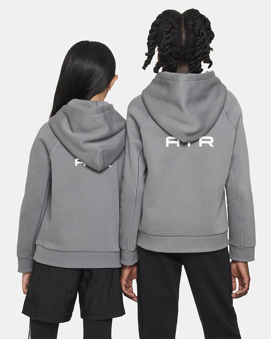 Nike Air Big Kids' Pullover Hoodie - Smoke Grey