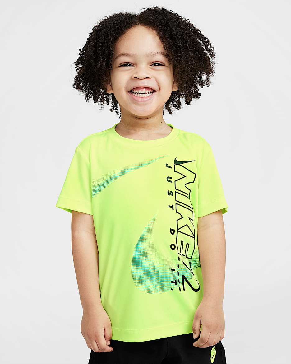 Playera Sidewinder Split infantil Nike Dri-FIT - Volt