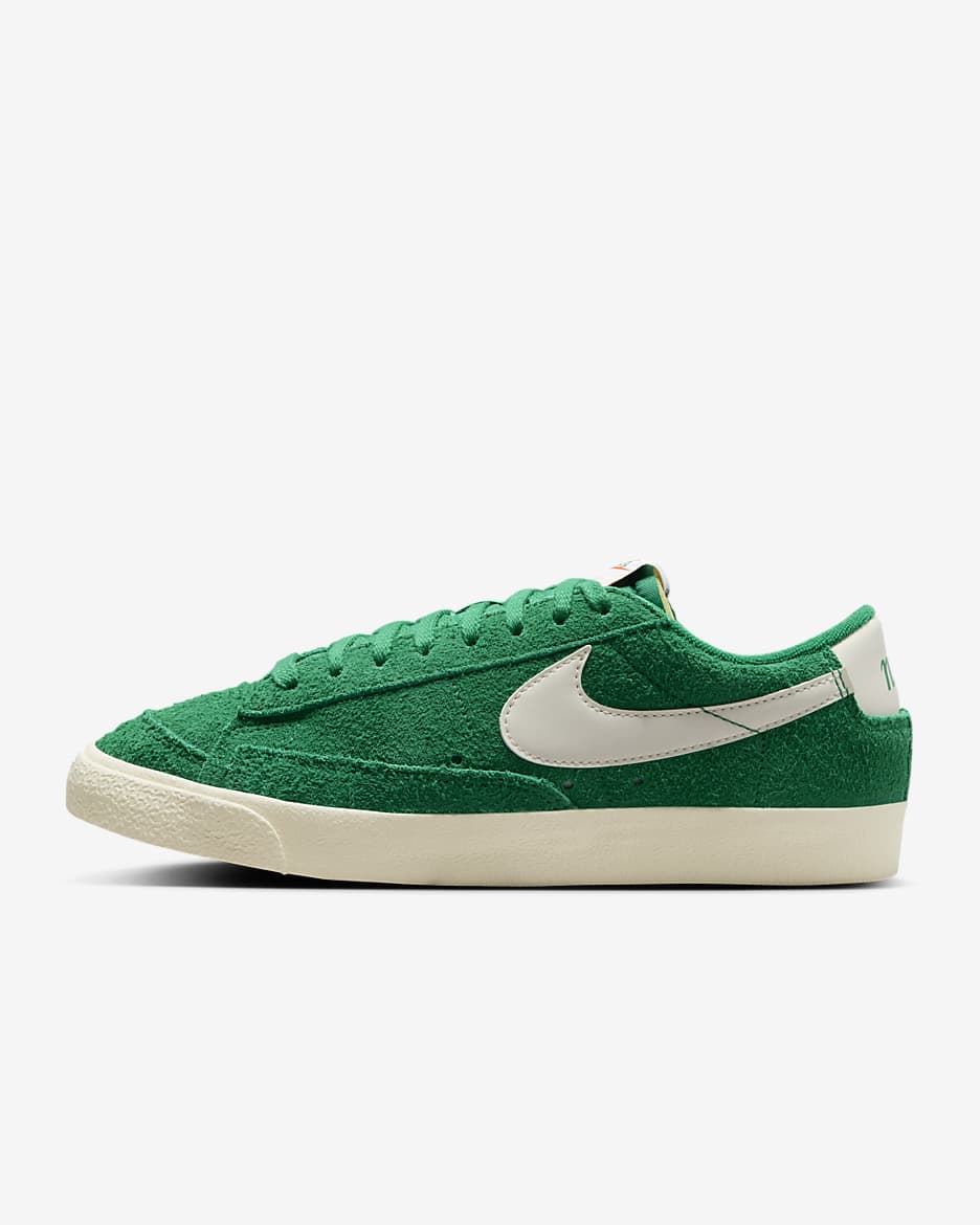 Nike Blazer Low '77 Vintage Women's Shoes - Malachite/Coconut Milk/Team Orange/Pale Ivory