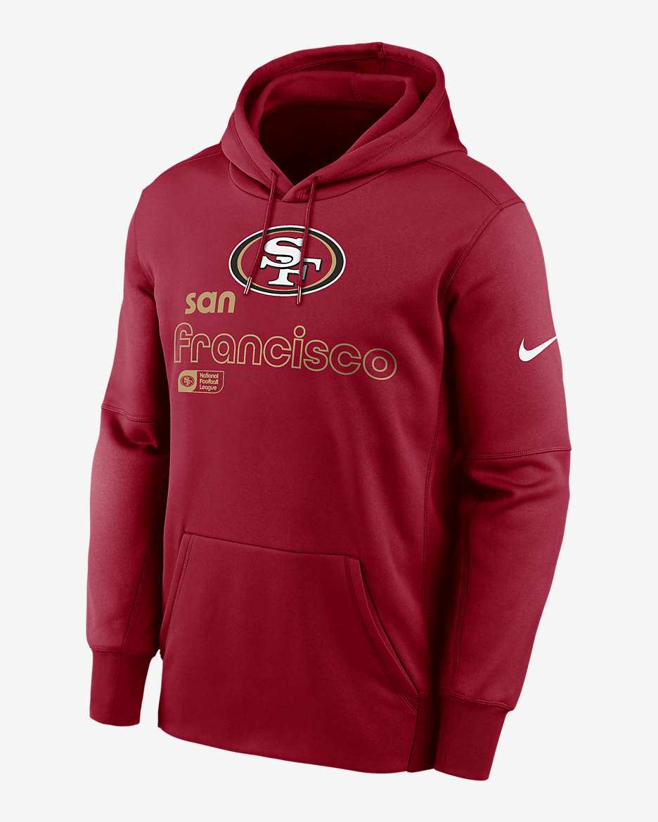 San Francisco 49ers Men’s Nike Therma NFL Pullover Hoodie - Red