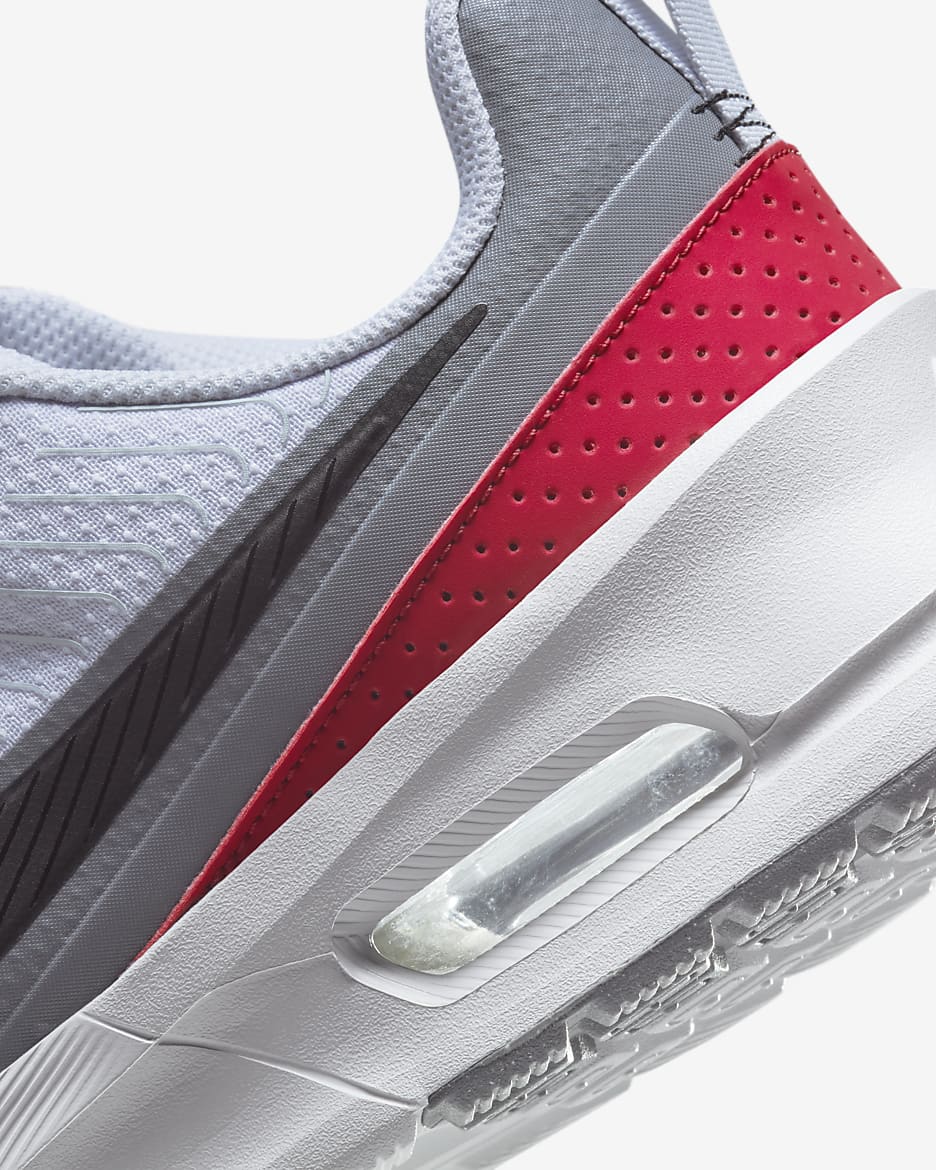 Nike Air Max Nuaxis 男鞋 - Football Grey/白色/Gym Red/黑色