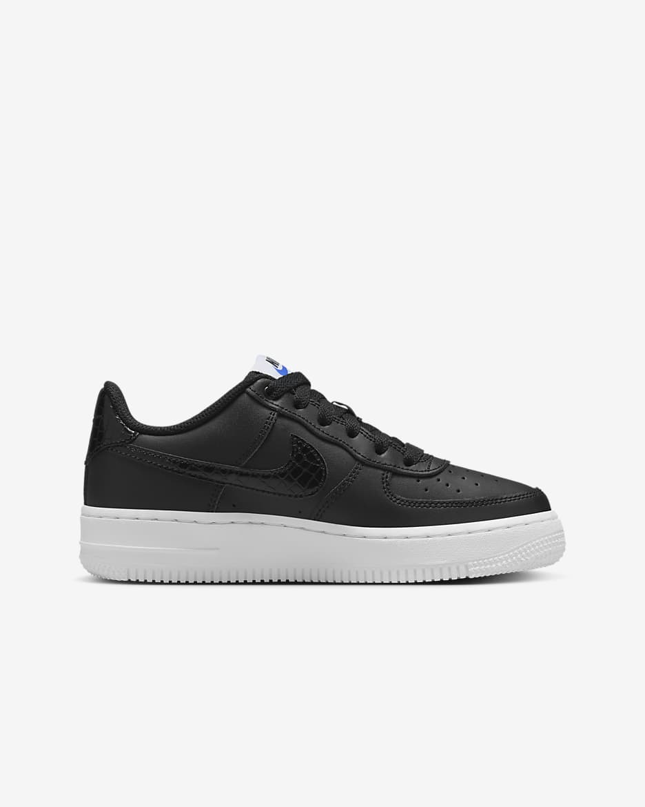 Nike Air Force 1 LV8 Big Kids' Shoes - Black/White/Black