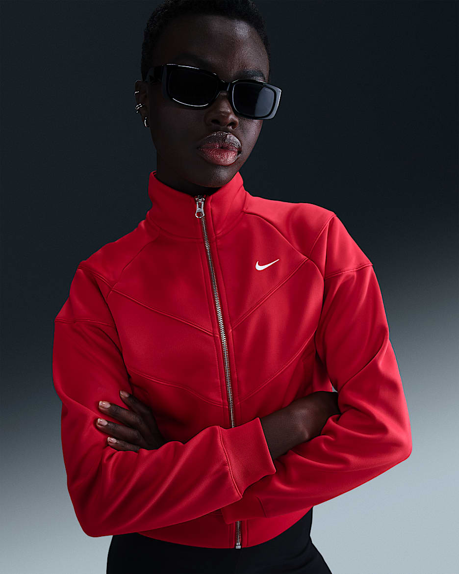 Nike Sportswear Windrunner Women's Knit Jacket - University Red/White