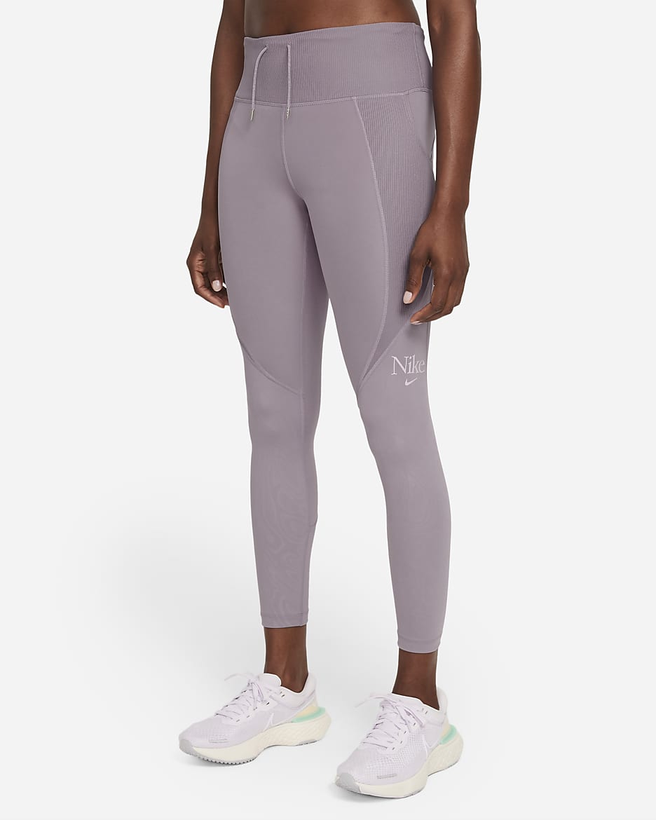 Nike Femme Fast Women's 7/8 Running Leggings - Violet Haze/Venice