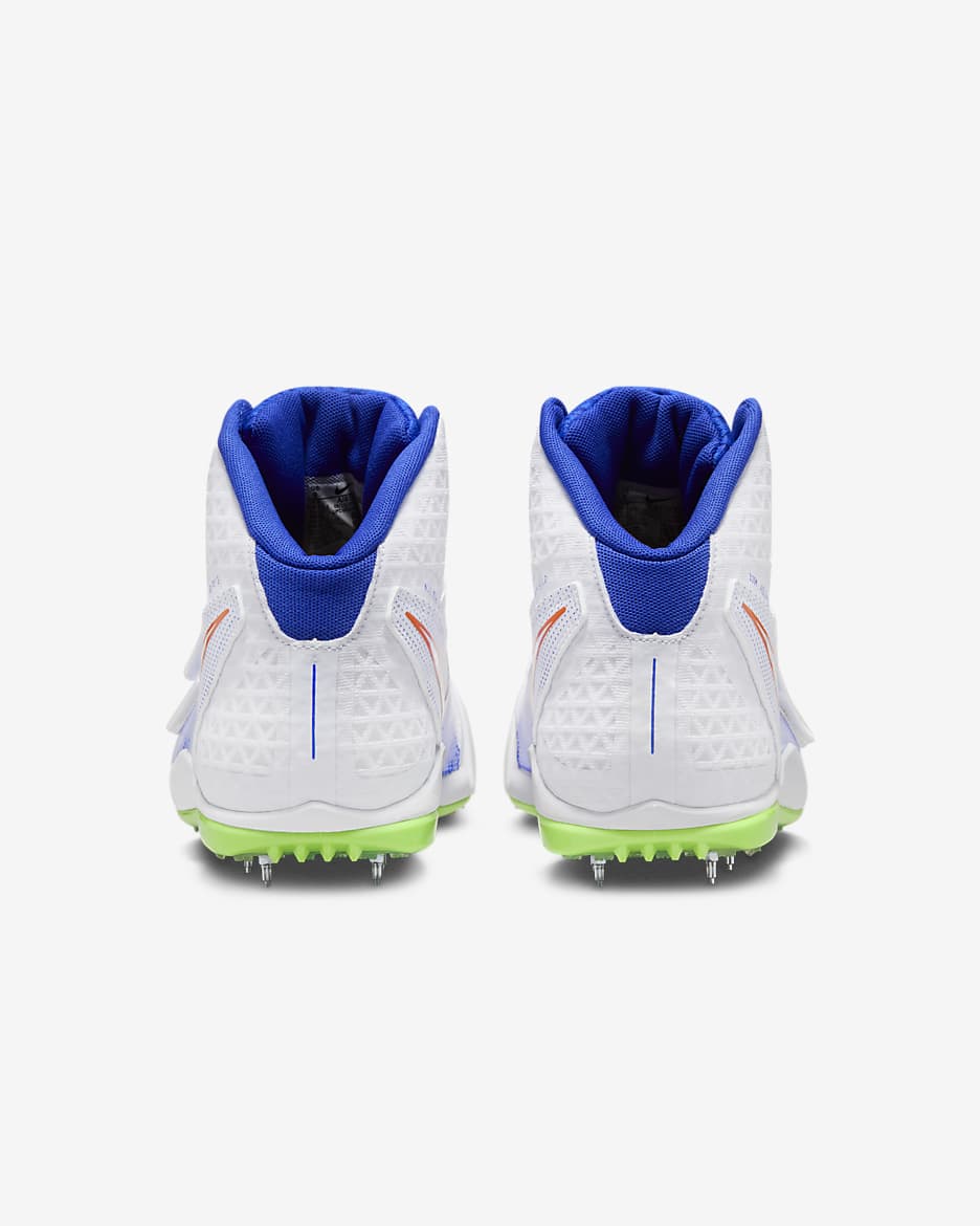 Nike Zoom Javelin Elite 3 Track & Field Throwing Spikes - White/Racer Blue/Lime Blast/White