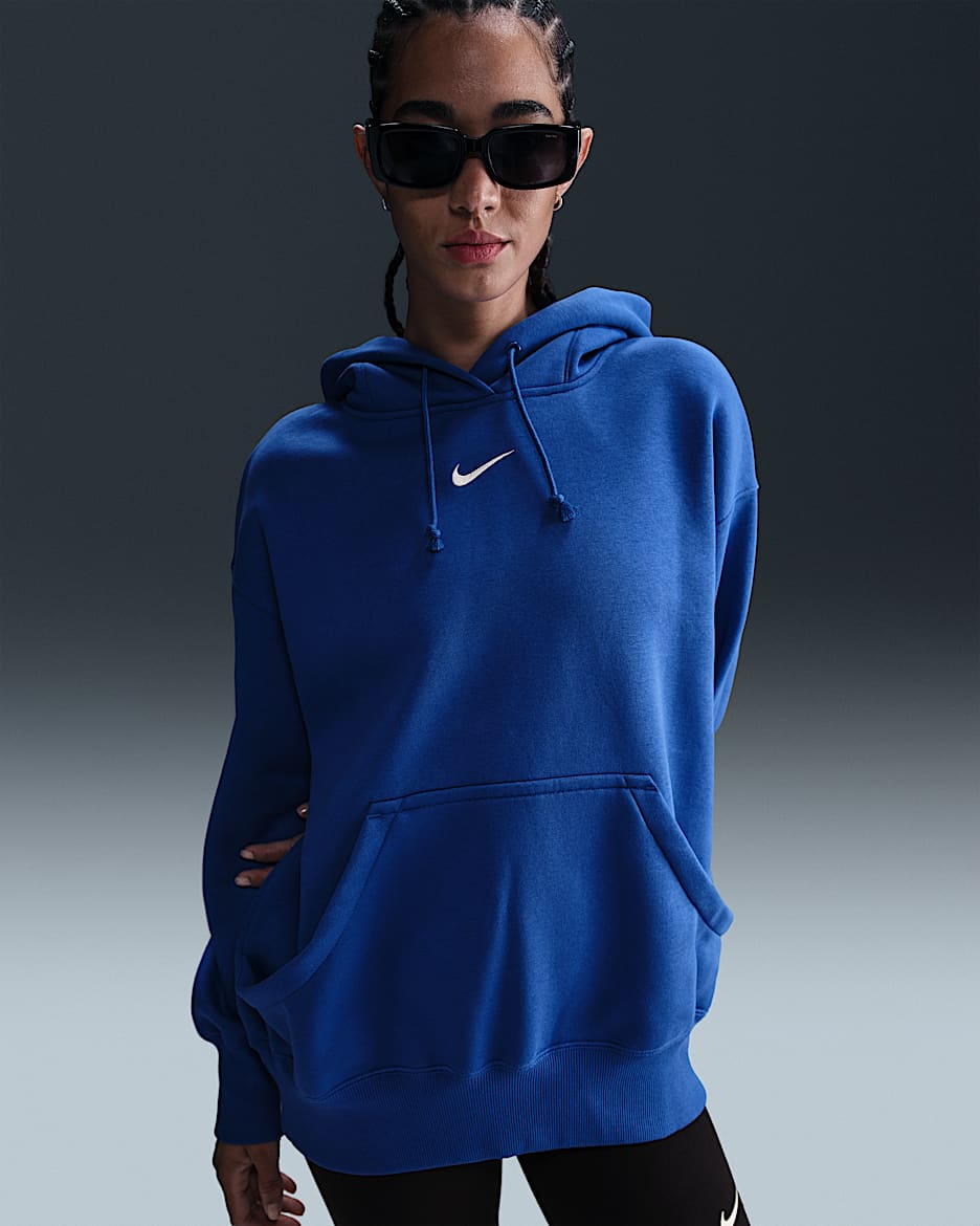 Nike Sportswear Phoenix Fleece Women's Oversized Pullover Hoodie - Game Royal/Sail