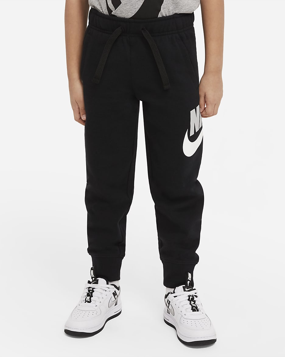 Nike Sportswear Club Fleece Little Kids' Pants - Black/Glow