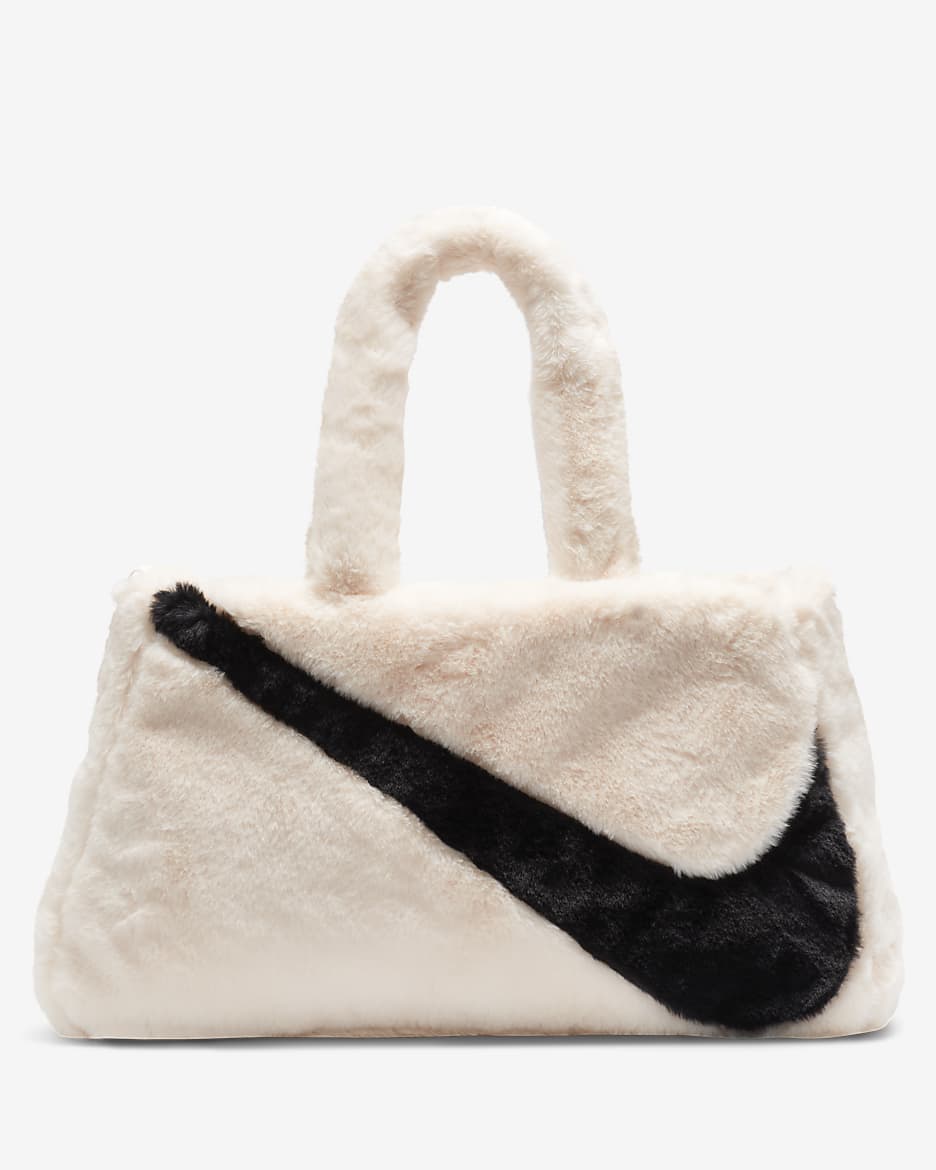 Nike Sportswear Faux Fur Tote (10L) - Guava Ice/Guava Ice/Black