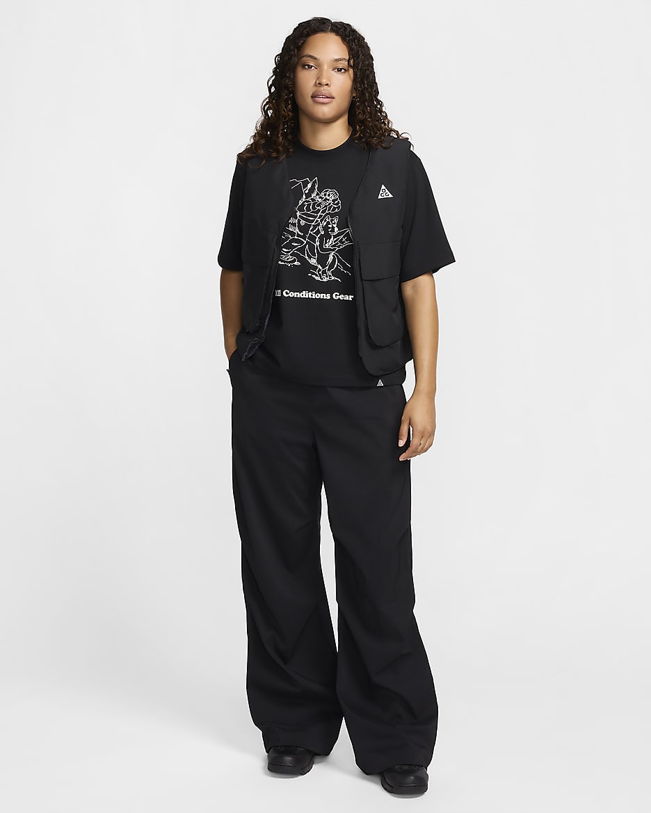 Nike ACG "Activitorium" Pantalón de talle alto con protección UV - Mujer - Negro/Anthracite