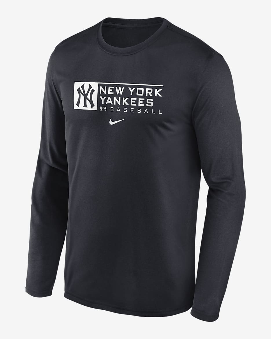 Nike Dri-FIT Team (MLB New York Yankees) Men's Long-Sleeve T-Shirt - Navy