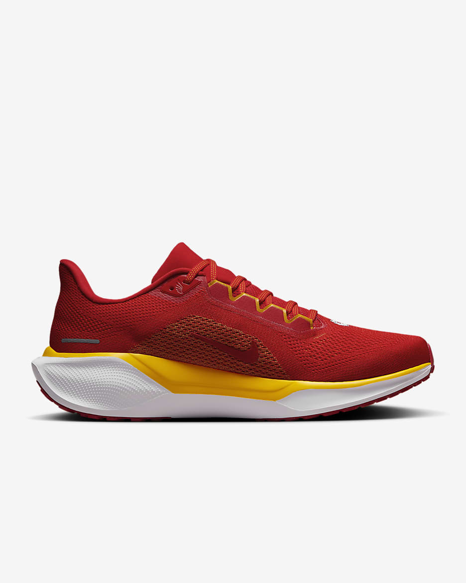 Tenis de correr en pavimento para hombre Nike Pegasus 41 NFL Kansas City Chiefs - Rojo universitario/Blanco/Oro universitario/Blanco