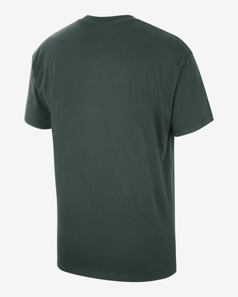 Michigan State Men's Nike College Max90 Crew-Neck T-Shirt - Pro Green