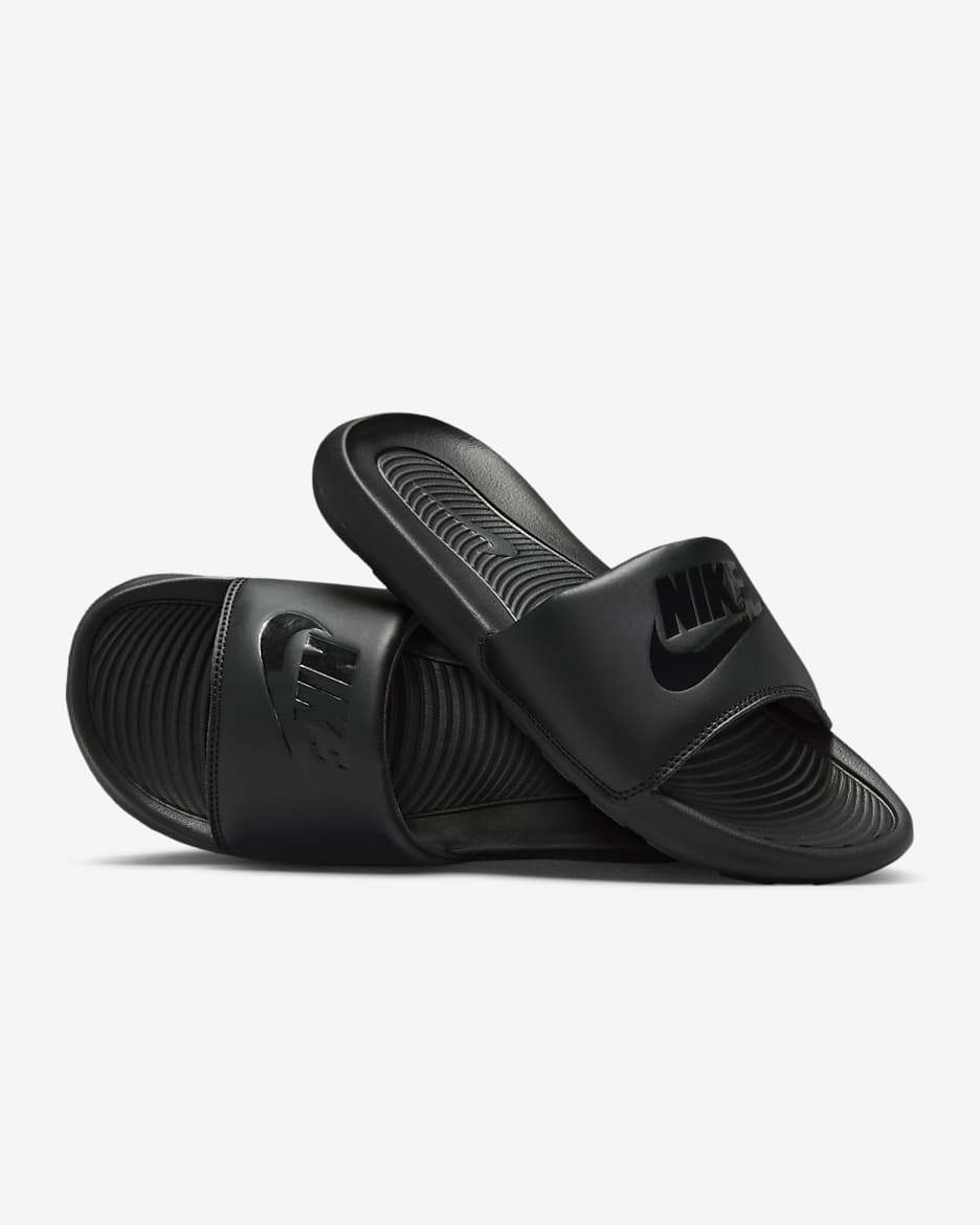 Nike Victori One Slippers voor heren - Zwart/Zwart/Zwart