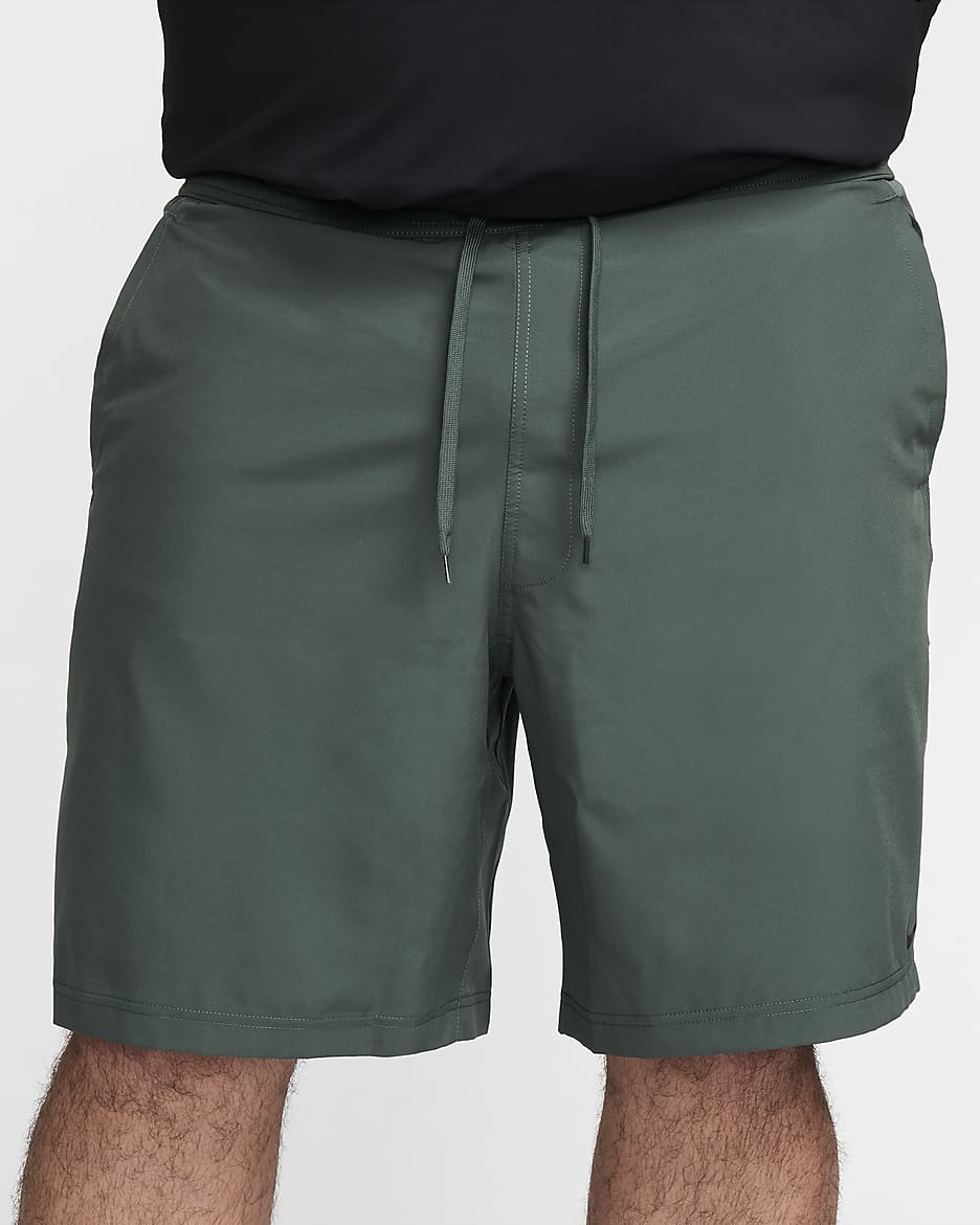 Nike Form Men's Dri-FIT 9" Unlined Versatile Shorts - Vintage Green/Black