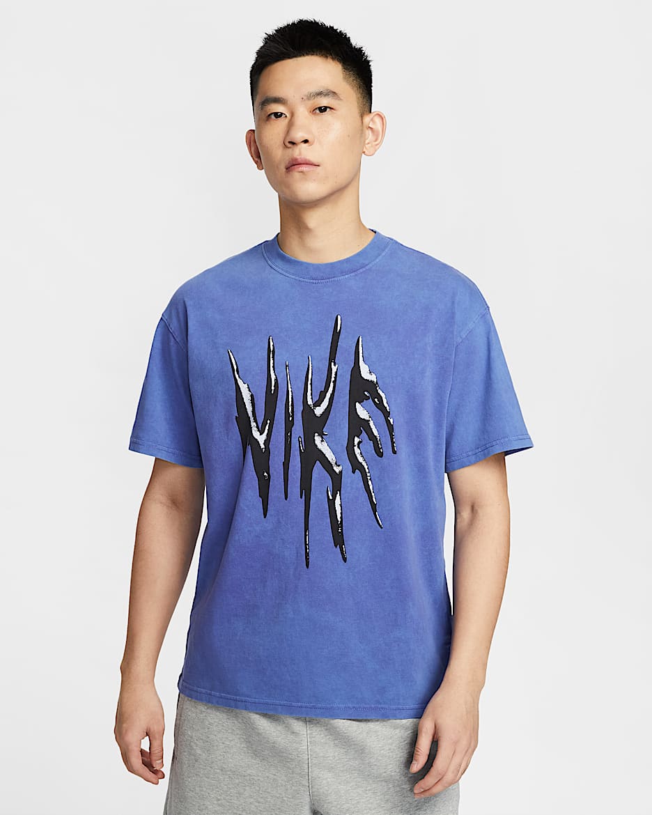 ナイキ メンズ マックス90 バスケットボール Tシャツ - ペルシアンバイオレット