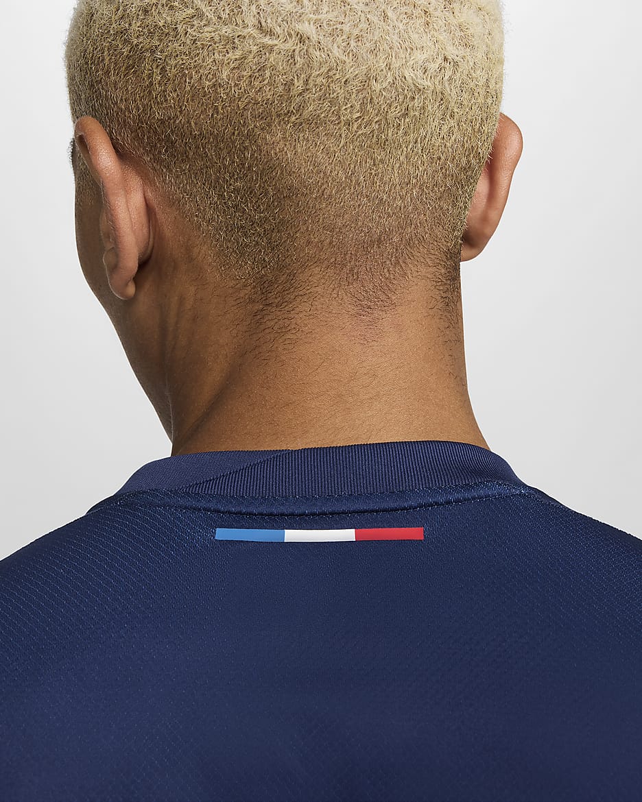 Paris Saint-Germain 2024/25 Stadyum İç Saha Nike Dri-FIT Erkek Futbol Taraftar Forması - Midnight Navy/Midnight Navy/Beyaz