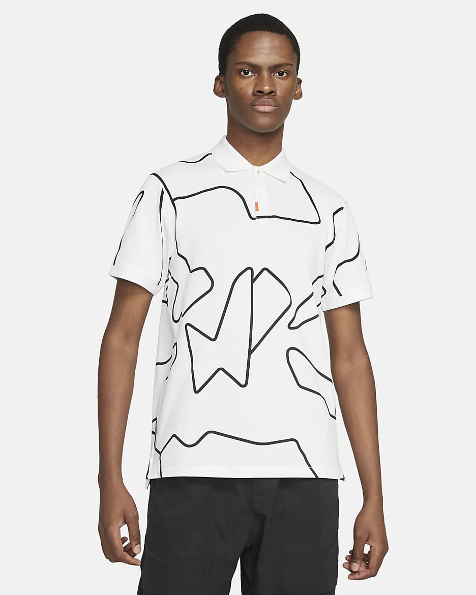 Das Nike Polo Herren-Poloshirt in schmaler Passform - Weiß