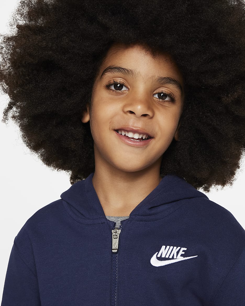 Nike Sportswear Club Fleece Little Kids' Pullover Hoodie - Midnight Navy