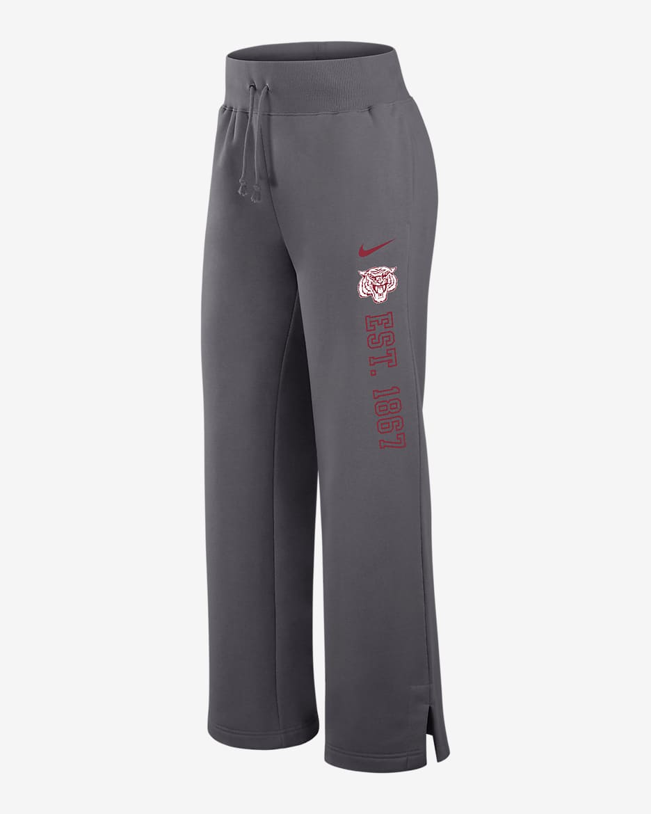 Pants universitarios Nike para mujer Morehouse Phoenix Fleece - Gris