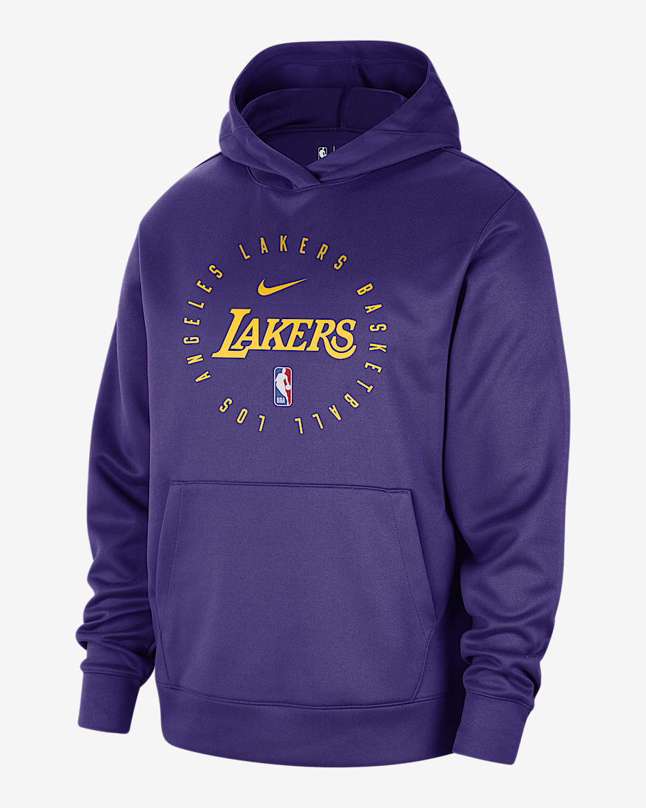 Los Angeles Lakers Spotlight Men's Nike Dri-FIT NBA Pullover Hoodie - Field Purple/Amarillo