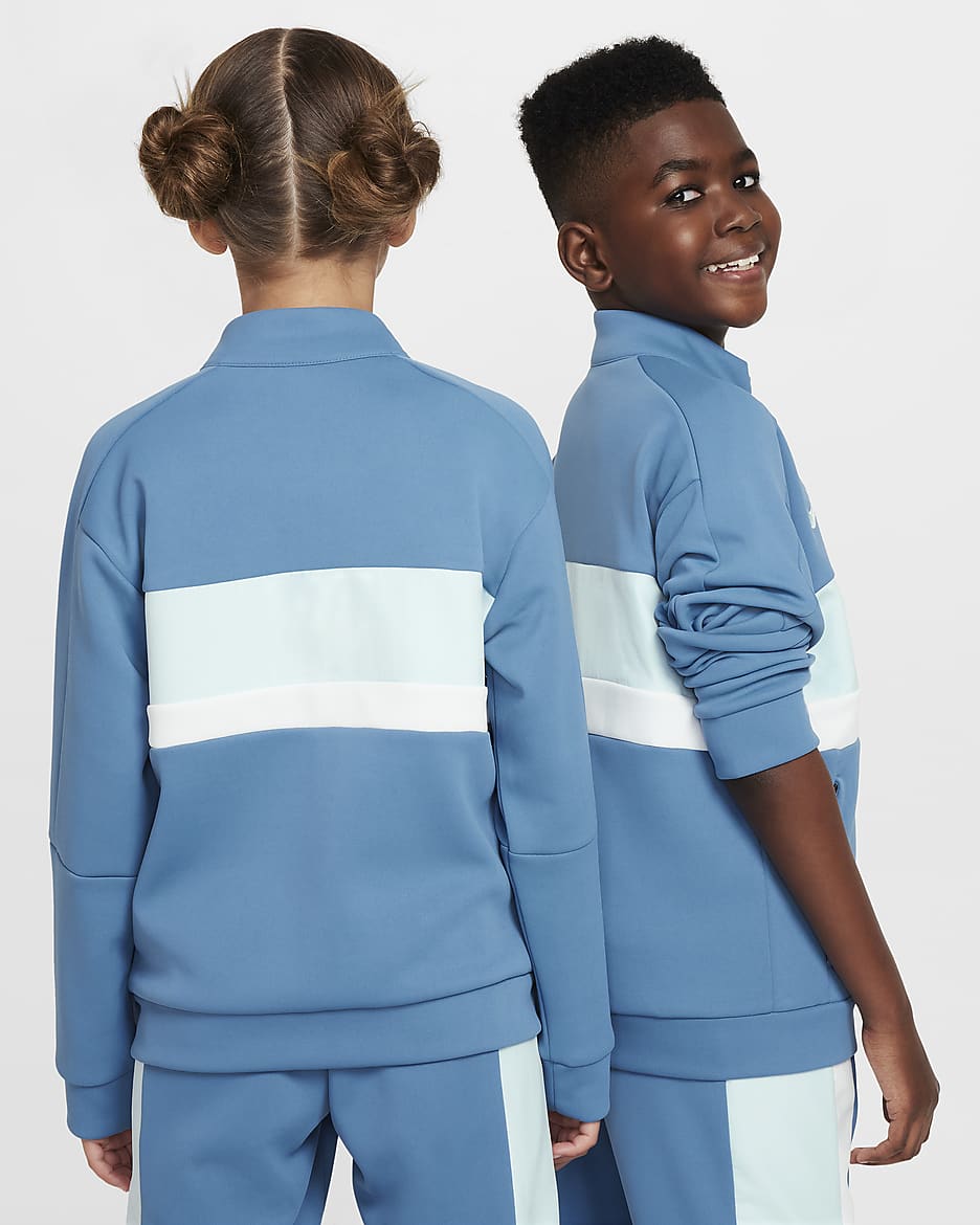 Nike Academy Older Kids' Dri-FIT Football Tracksuit Jacket - Aegean Storm/Glacier Blue/White/Glacier Blue