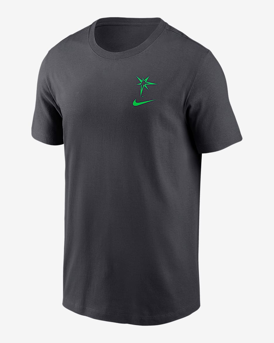 Tampa Bay Rays City Connect 2-Hit Men's Nike MLB T-Shirt - Anthracite