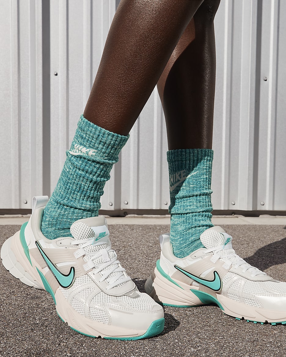 Nike V2K Run Shoes - White/Coconut Milk/Summit White/Dusty Cactus