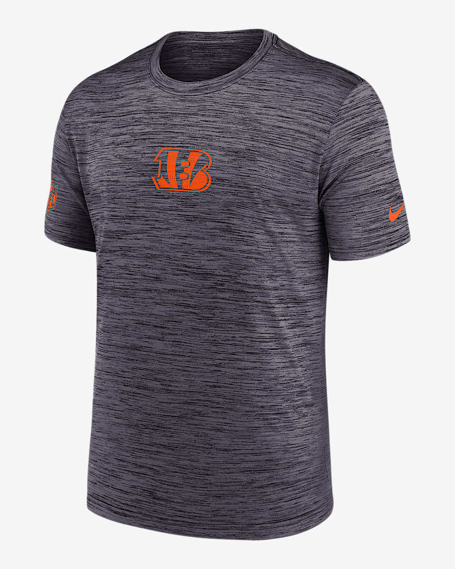 Cincinnati Bengals Sideline Team Issue Velocity Men's Nike Dri-FIT NFL T-Shirt - Black