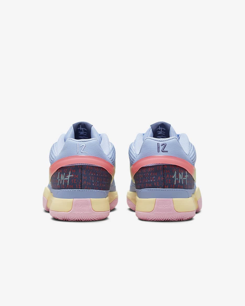 Ja 1 'Day One' EP Basketball Shoes - Cobalt Bliss/Hot Punch/Medium Soft Pink/Citron Tint