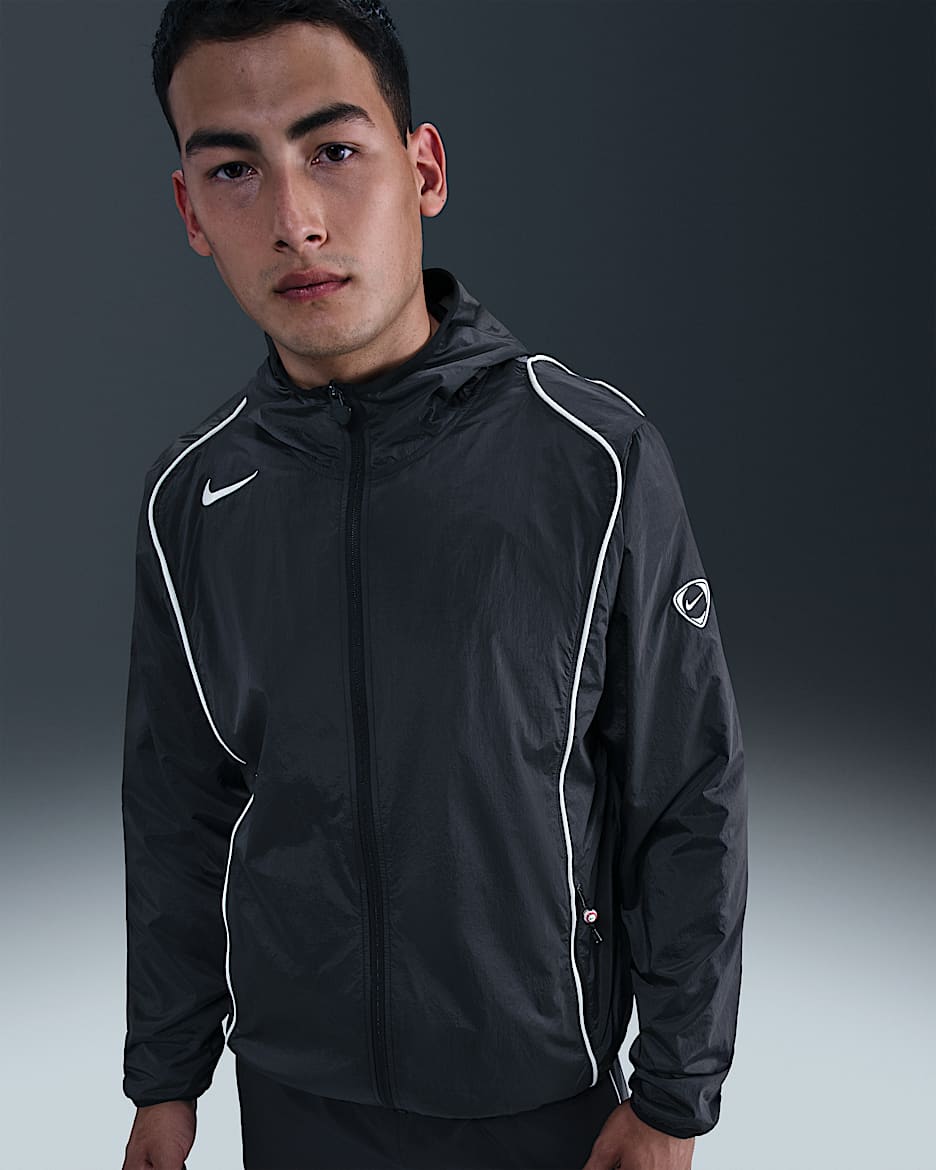 Nike Total 90 Men's Repel Football Full-Zip Jacket - Black/Light Smoke Grey/Sail/Sail