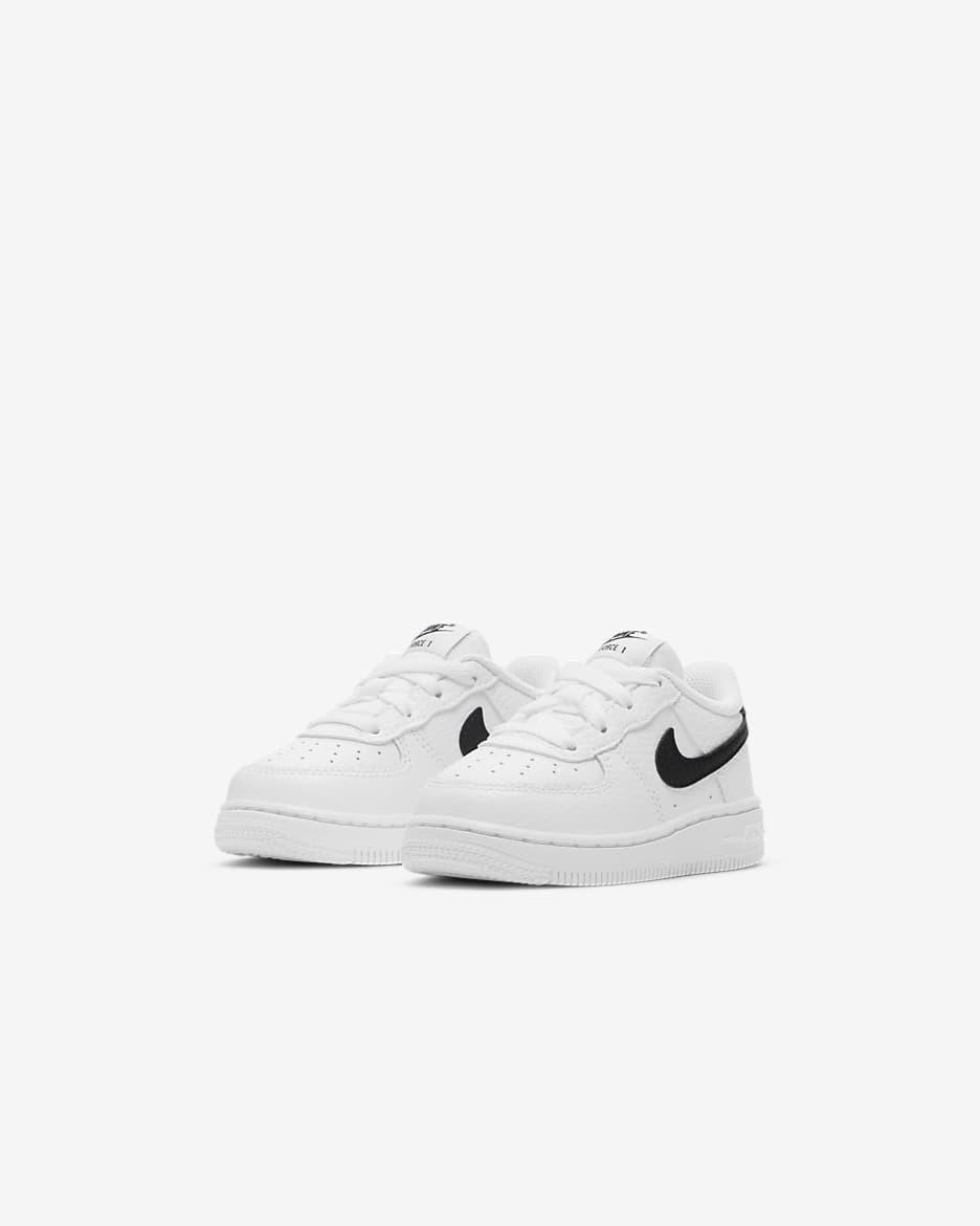 Calzado para bebé e infantil Nike Force 1 - Blanco/Negro