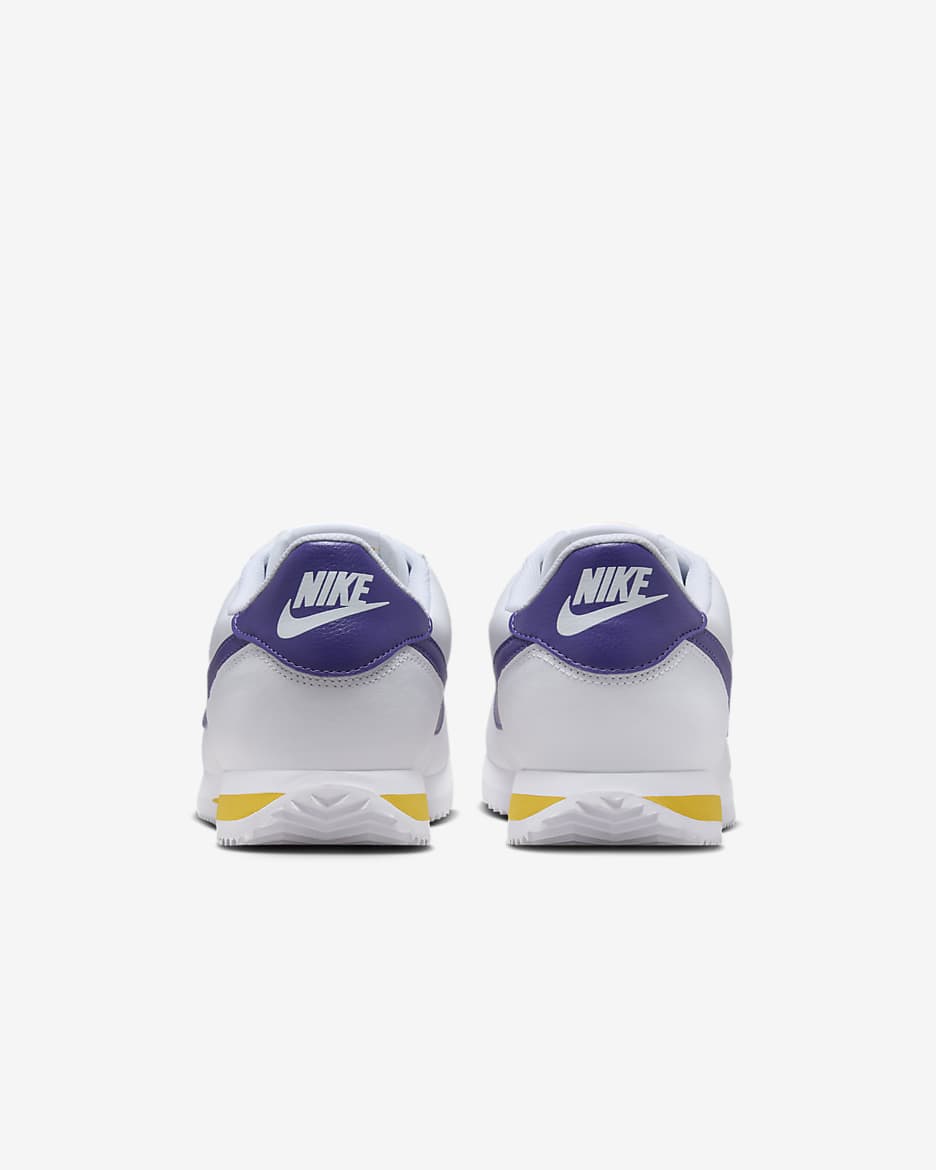 Nike Cortez Men's Shoes - White/Varsity Maize/Varsity Purple