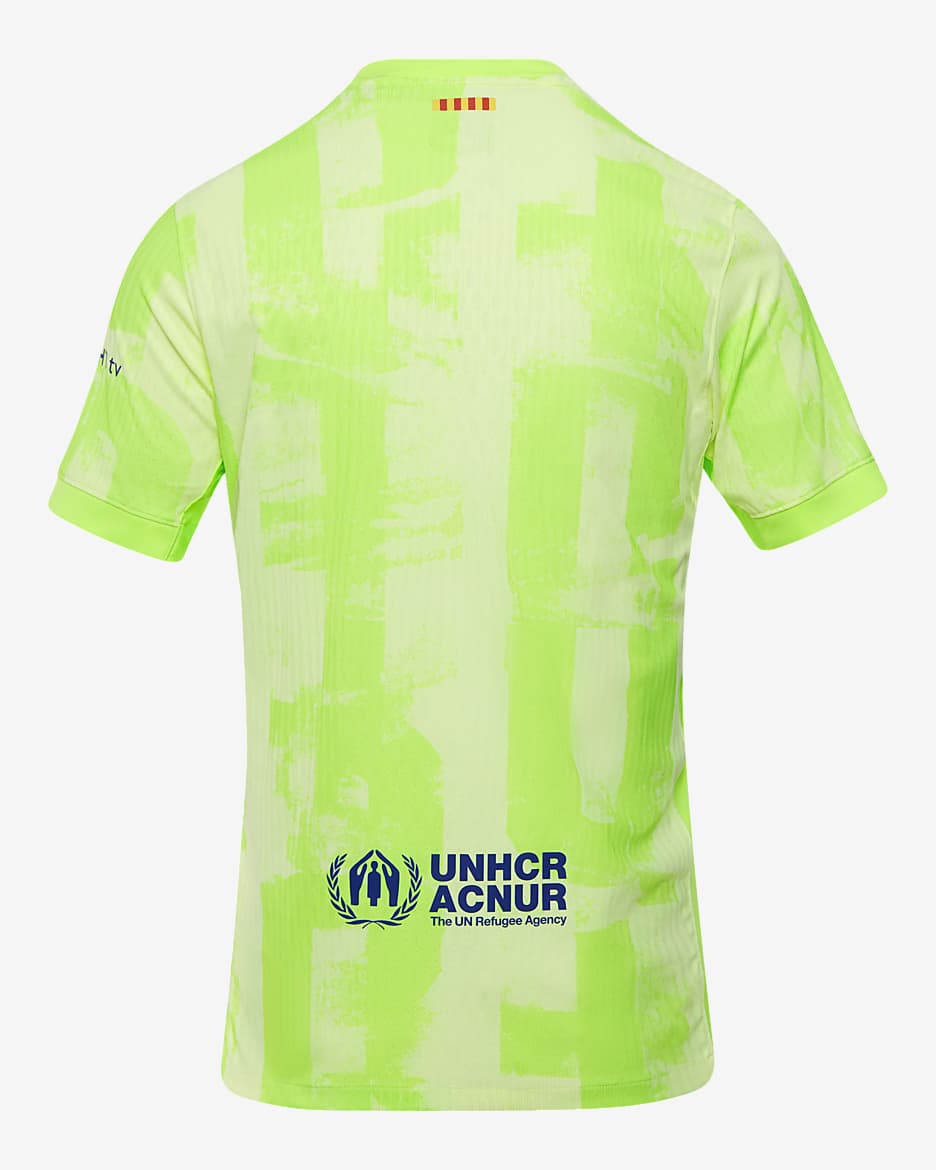 FC Barcelona 2024/25 Maç Üçüncü Nike Dri-FIT ADV Authentic Erkek Futbol Forması - Barely Volt/Barely Volt/Lime Blast/Old Royal