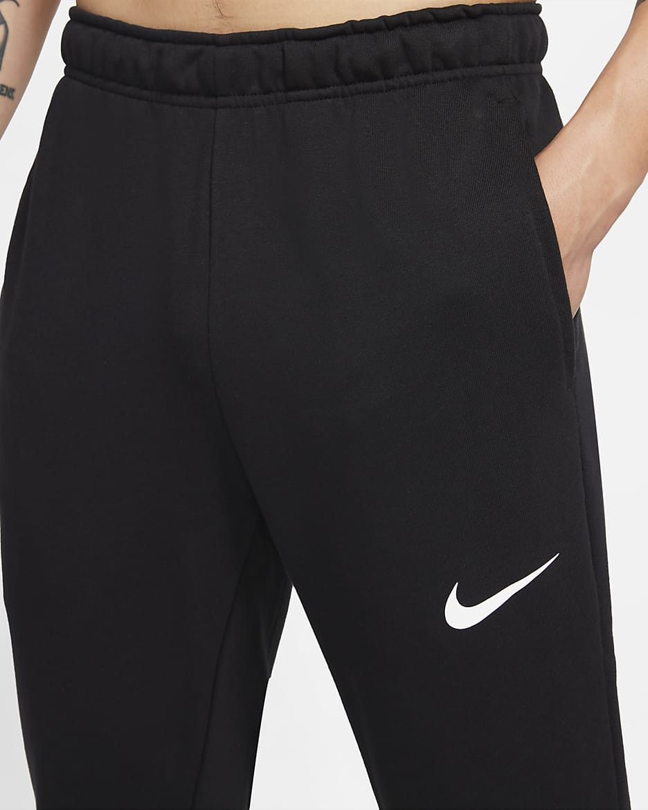 Nike Dri-FIT Men's Tapered Training Pants - Black/White