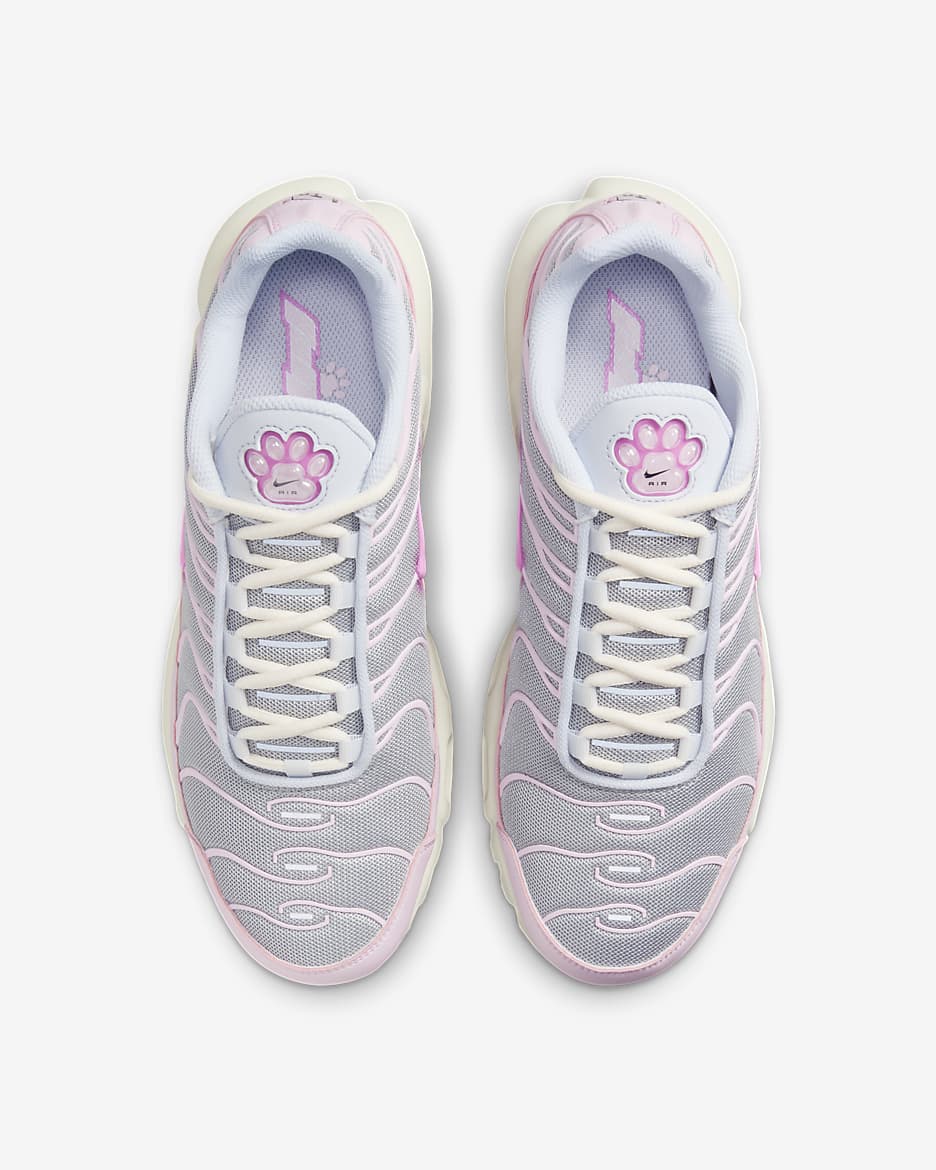 Nike Air Max Plus Women's Shoes - Football Grey/White/Pink Foam/Playful Pink