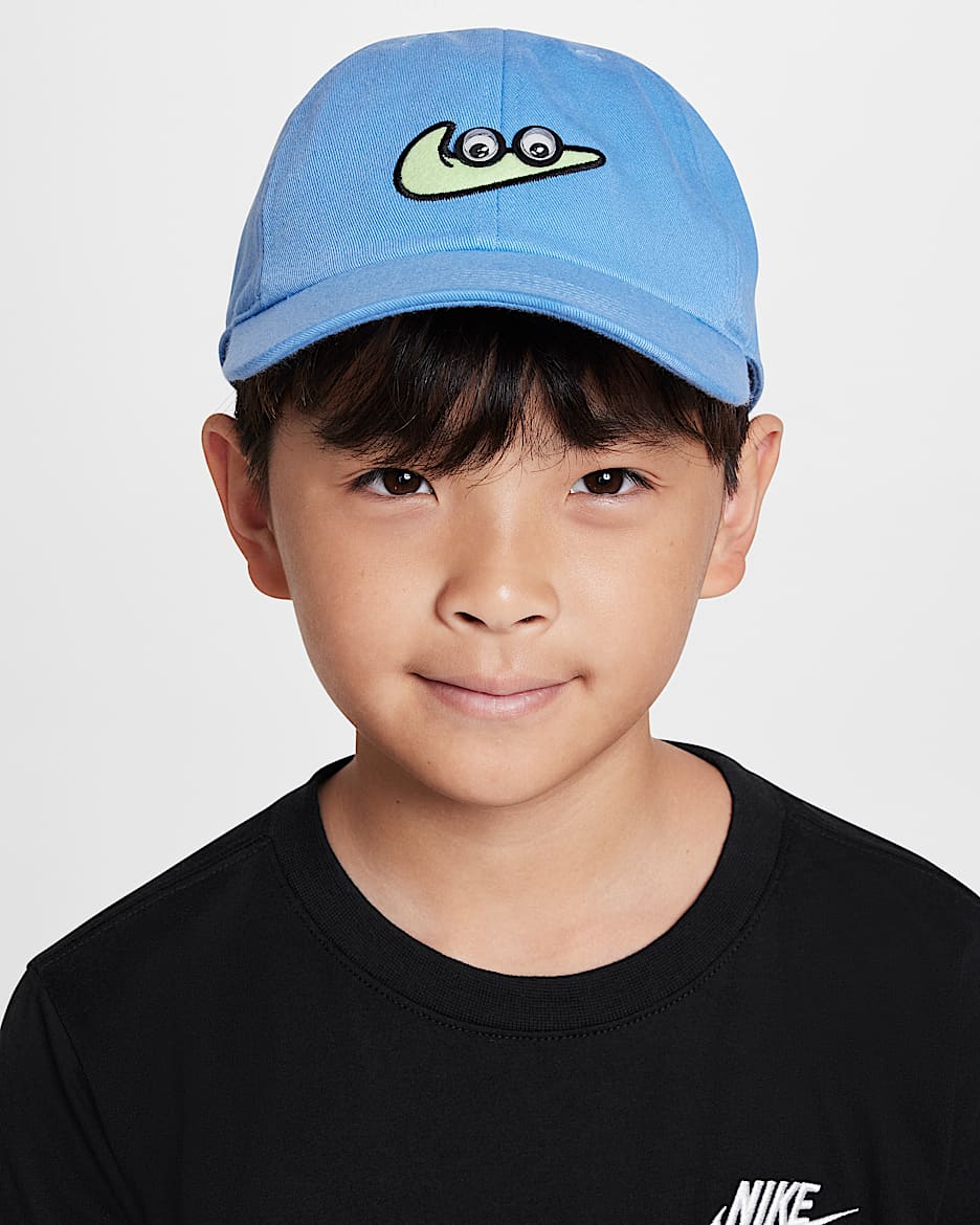 Nike Club Older Kids' Cap - Blue Beyond/Barely Volt