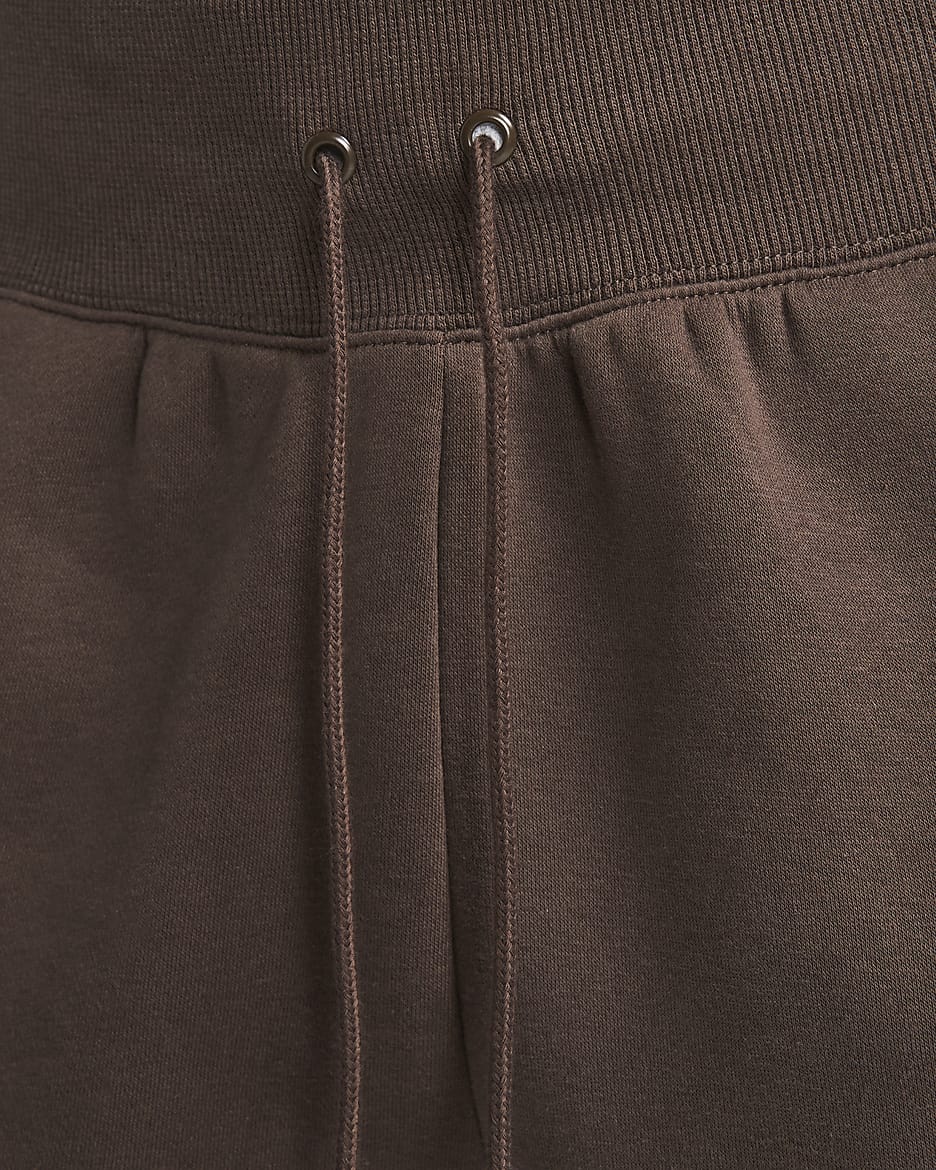 Shorts de ajuste holgado y tiro alto para mujer Nike Sportswear Phoenix Fleece - Marrón barroco/Vela