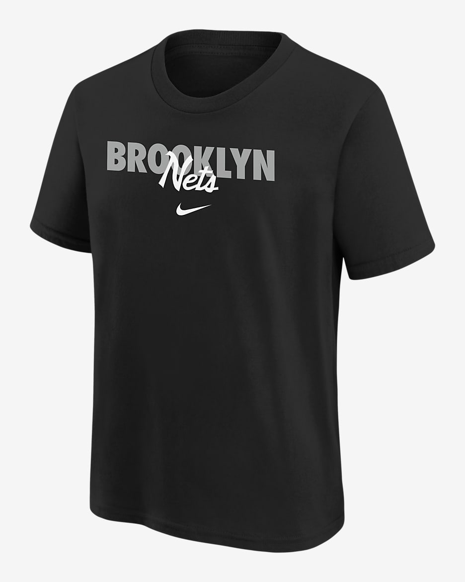 Brooklyn Nets DNA Big Kids' Nike NBA T-Shirt - Black