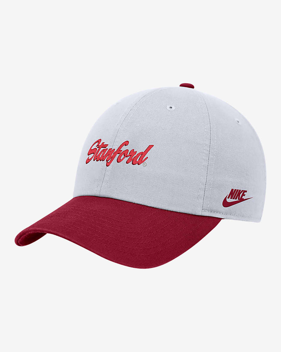 Stanford Nike College Campus Cap - White