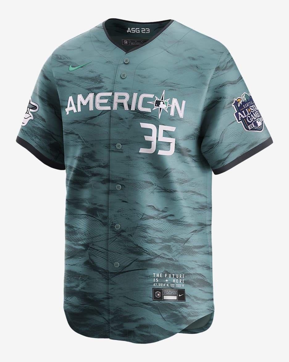 Jersey Nike de la MLB Limited para hombre Adley Rutschman American League 2023 All-Star Game - Azul verdoso