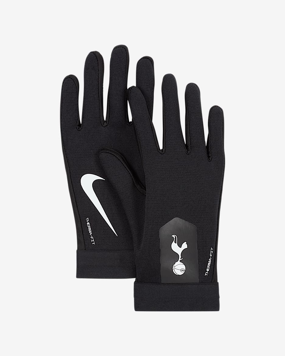 Tottenham Hotspur Academy Guantes de fútbol Nike Therma-FIT - Negro/Blanco