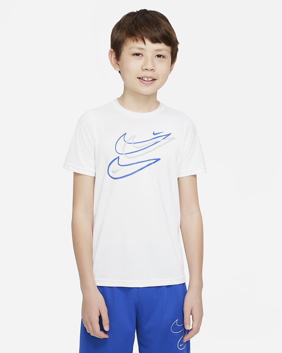 Nike Dri-FIT Big Kids' (Boys') T-Shirt - White