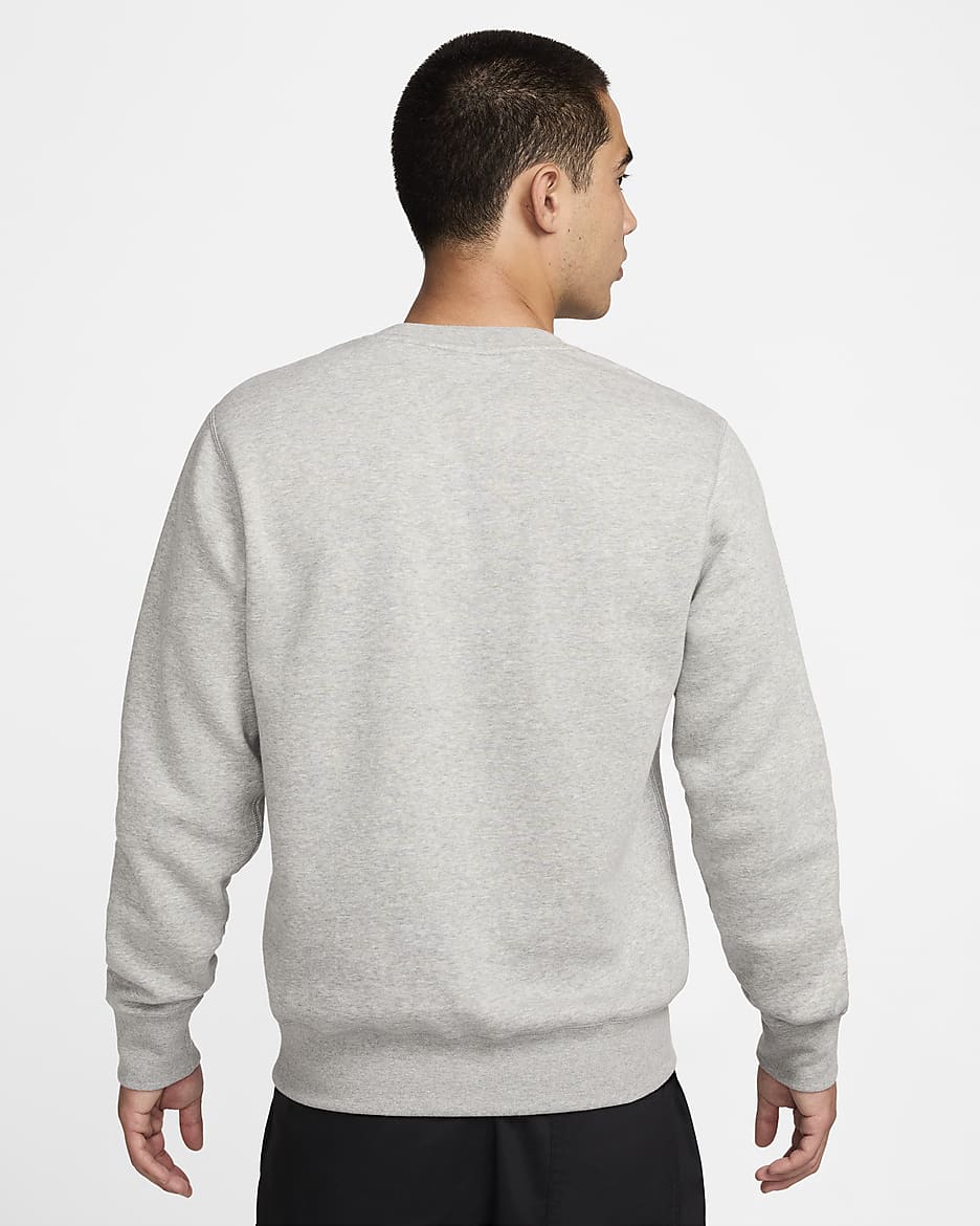 Nike Club Fleece Men's Crew - Dark Grey Heather/Light Smoke Grey