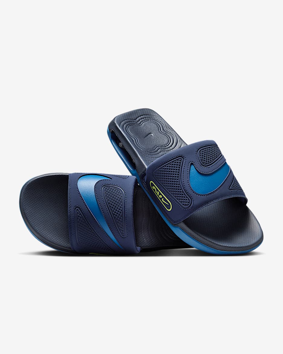 Nike Air Max Cirro Men's Slides - Midnight Navy/Light Lemon Twist/Star Blue